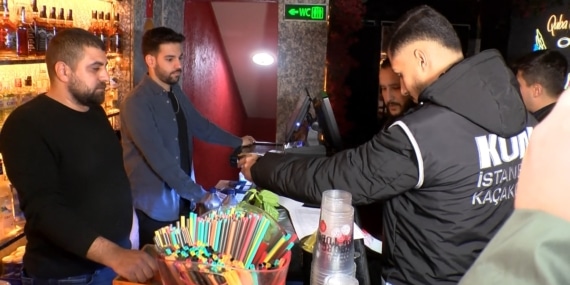 İstanbul-Beyoğlu’nda eğlence mekanlarına yönelik sahte alkol denetimi