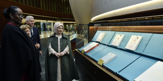 Emine Erdoğan, Ruanda Cumhurbaşkanının eşi Jeannette Kagame ile bir araya geldi