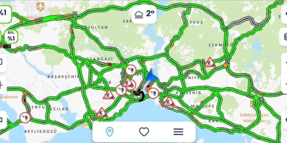 İstanbul-Yılın ilk günü İstanbul’da yollar boş kaldı