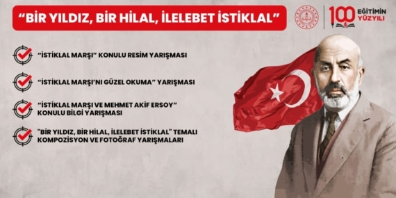 Mehmet Akif, ‘Bir Yıldız, Bir Hilal, İlelebet İstiklal’ temasıyla anılacak