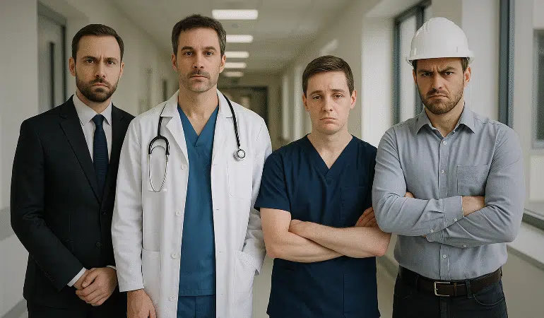 yönetici doktor hemşire mühendis