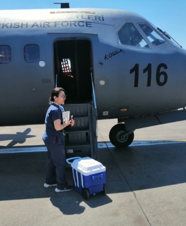 Kalp grefti, Hava Kuvvetleri'ne ait uçakla İzmir'e ulaştırıldı